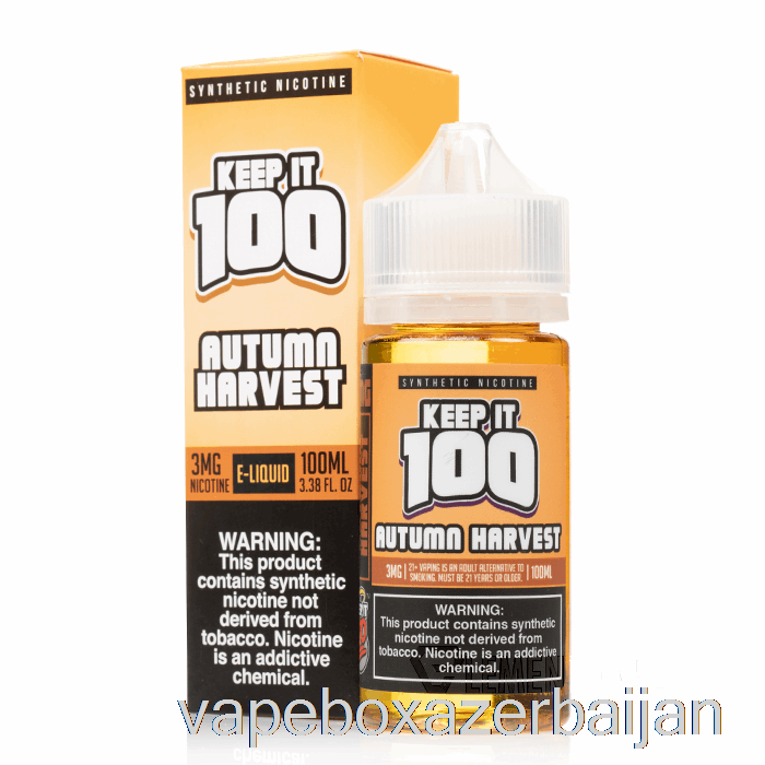 Vape Box Azerbaijan Autumn Harvest - Keep It 100 E-Liquid - 100mL 3mg